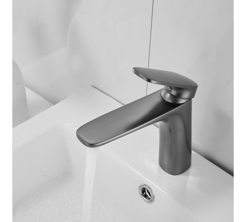 Смеситель для раковины Raffine F0185T, оружейная сталь