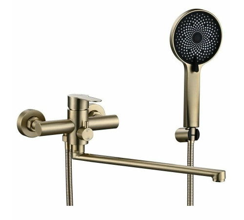 Смеситель для ванны Fmark FS8225C, матовое золото