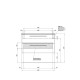 Тумба под раковину подвесная Dreja Gio 100 см, белый