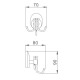 Крючок для ванной комнаты Haiba HB1605-3, хром