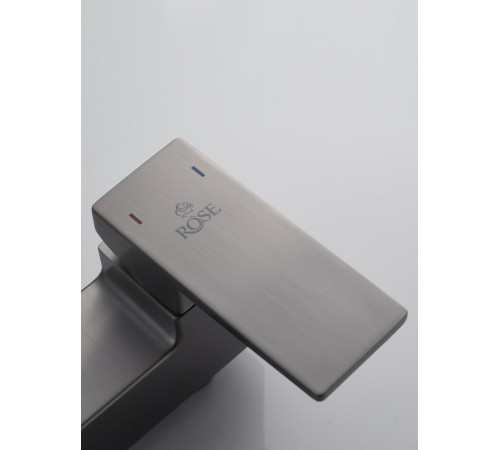 Смеситель для ванны Rose R2802T, оружейная сталь