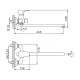 Смеситель для ванны FRAP F2214-B, хром