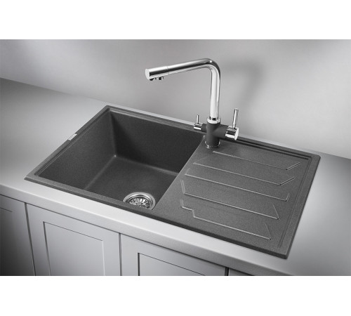 Кухонная мойка Granula 8002, ГРАФИТ
