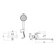 Смеситель для ванны Fmark FS8824Q, графит