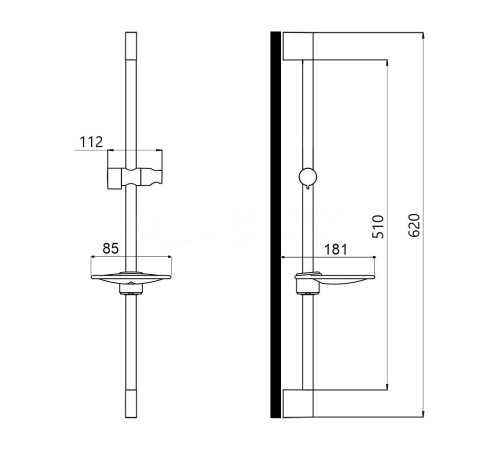 Душевой гарнитур Maretti AC20M11-015, хром