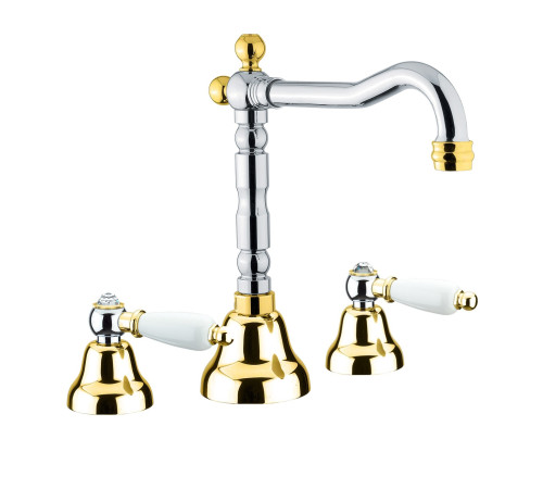Смеситель для раковины Fiore COLONIALE SKY (SWAROVSKI®) 03CO0637, хром/золото