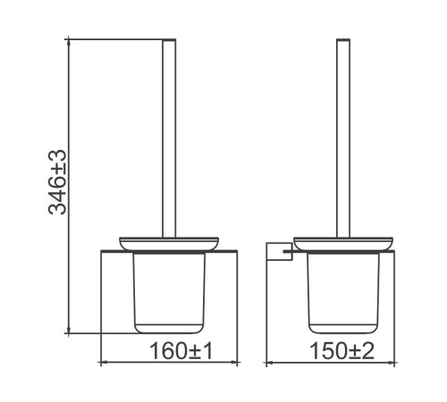 Ершик для унитаза GAPPO G30910-8, белый/хром