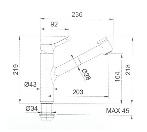 Смеситель для кухни Webert Master MS941002015, хром