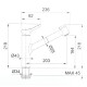 Смеситель для кухни Webert Master MS941002015, хром