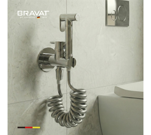 Гигиенический душ со смесителем BRAVAT D9192CP-SW, хром