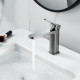 Смеситель для раковины Raffine F0199T, оружейная сталь
