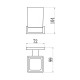 Стакан для ванной комнаты BELZ B90306, черный