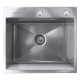 Кухонная мойка Ulgran  Steel 500x450, брашированная сталь