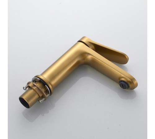 Смеситель для раковины Shevanik S4301G, золотой сатин