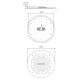 Верхний душ потолочный Raglo R452.04.09, графит
