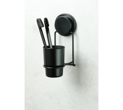Стакан для ванной комнаты FIXSEN MAGIC BLACK FX-45006, черный