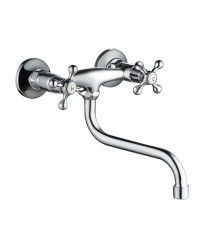 Смеситель для кухни настенный WesnaArt RASSVET, RAS02-190, хром
