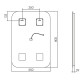 Зеркало RAVAL Сигма Sgm.02.550x800/W/RL, 55 см