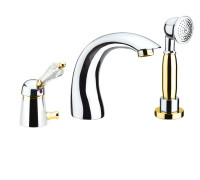 Смеситель на борт ванны Fiore IMPERIAL-SKY  (SWAROVSKI®) 82CO5105, хром/золото