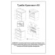 Комплект мебели для ванной Бриклаер КРИСТАЛЛ 60Z, графит/муссон