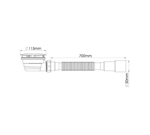 Сифон для душевого поддона Nova NV1625