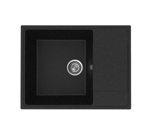 Кухонная мойка Practik PR-M-650-004 (без сифона), черный оникс