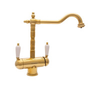 Смеситель для кухни с подключением фильтра Florentina АРИЯ 333.24H.2113.710, золото
