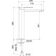 Смеситель для раковины Webert Pegaso PE830402740SSE, белый
