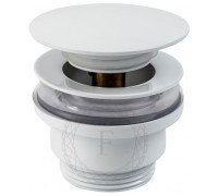 Донный клапан для раковины FILARETE FL75W, белый