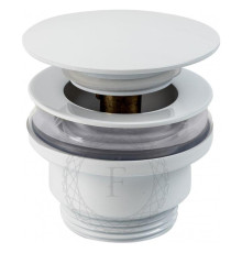 Донный клапан для раковины FILARETE FL75W, белый