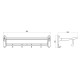 Полка для полотенец Savol S-005099Q, графит