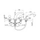 Смеситель на борт ванны Webert Karenina KA730101010, золото