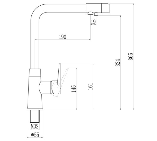 Смеситель для кухни с подключением к фильтру Savol S-L1804C, бронза