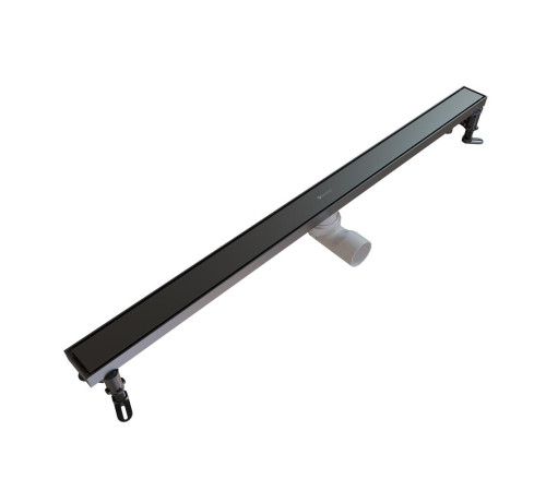 Душевой трап линейный Knotlor SDRW0900GM, вороненая сталь