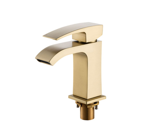Смеситель для раковины Gappo G1007-33, золотой сатин