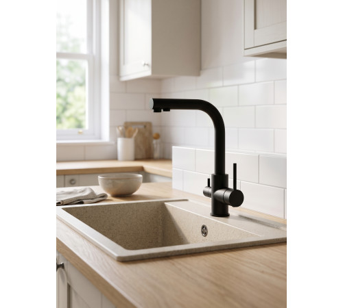 Смеситель для кухни Grocenberg GB40551BL, черный