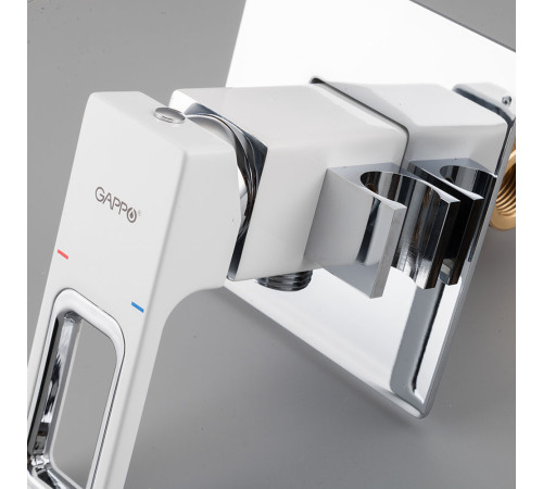 Гигиенический душ со смесителем GAPPO G7217-8, хром/белый