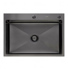 Кухонная мойка FRAP FS7050-9, оружейная сталь
