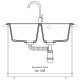 Кухонная мойка GranFest STANDART 780K, терракот