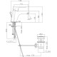 Смеситель для раковины Webert Sax Evolution SE830102740, белый