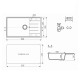 Кухонная мойка Ulgran Quartz Prima 860-04, платина