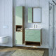 Шкаф навесной Бриклаер КРИСТАЛЛ 35х60 см, фисташковый