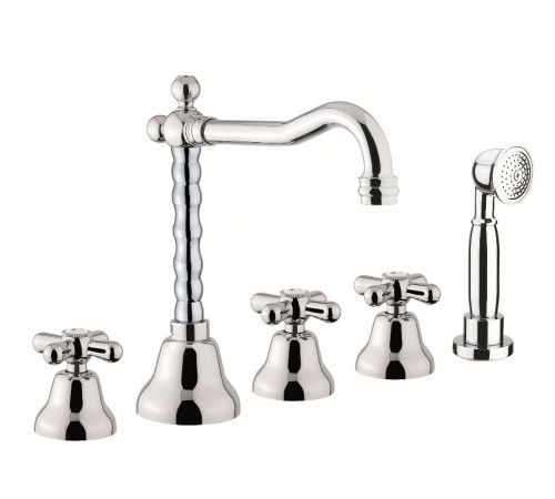 Смеситель на борт ванны Fiore MARGOT 26CR0607, хром