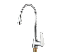 Смеситель для кухни с гибким изливом D-Lin D150362-Q, хром