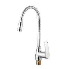 Смеситель для кухни с гибким изливом D-Lin D150362-Q, хром