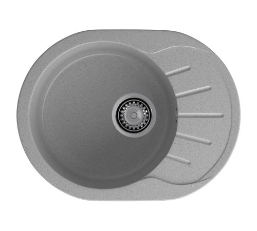 Кухонная мойка GranFest RONDO 580L, серый