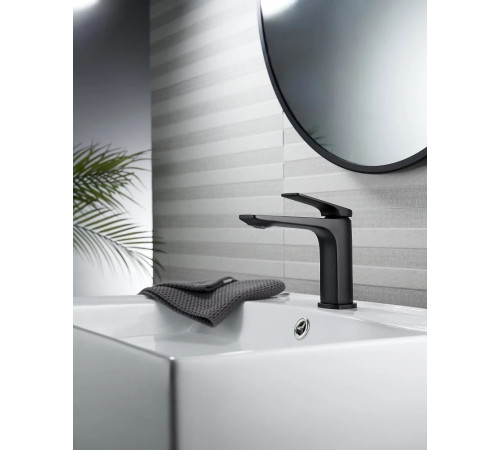 Cмеситель для раковины Knotlor KN-70/BL, черный