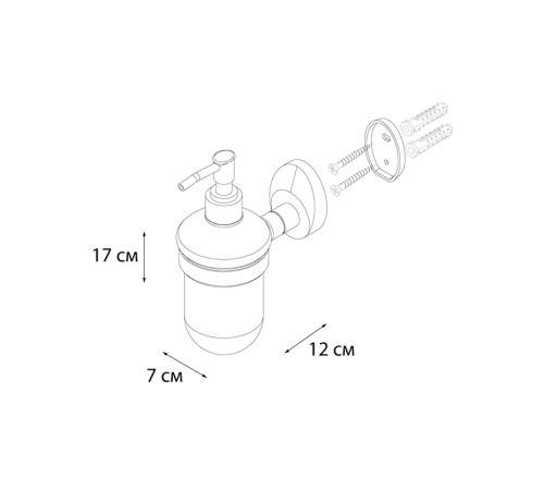 Дозатор жидкого мыла FIXSEN EUROPA FX-21812, хром