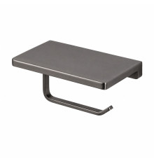Держатель для туалетной бумаги с полочкой GAPPO G30803-9, оружейная сталь