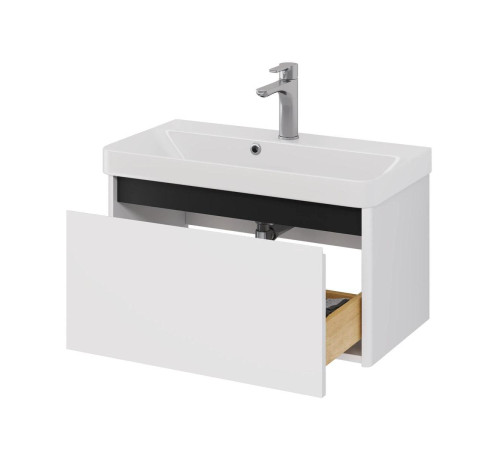 Тумба с раковиной подвесная Dreja Luxury 70 см, белый